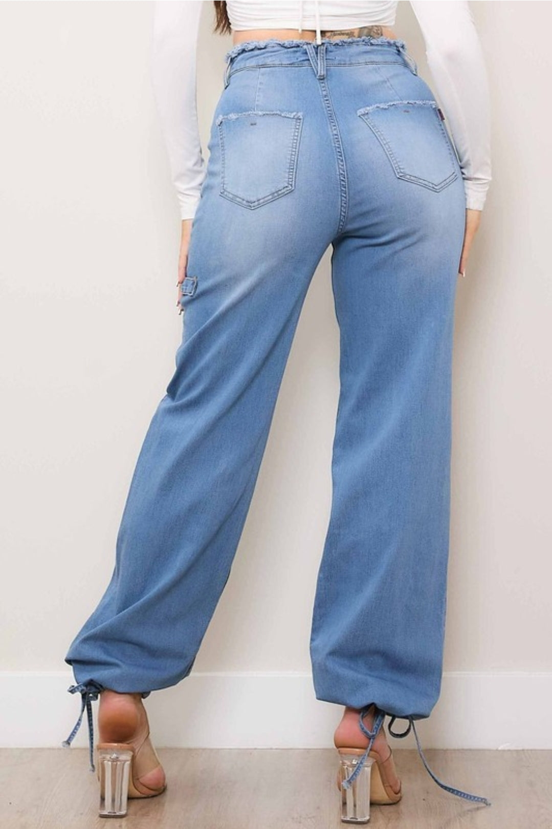 Raw Fringed Relaxed Jeans