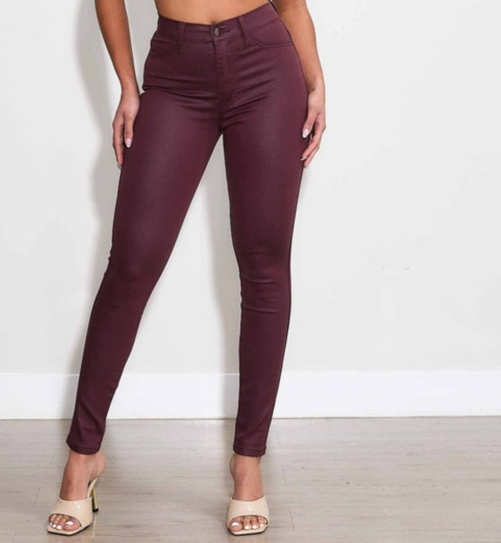 War-cry Burgundy Skinny Jeans