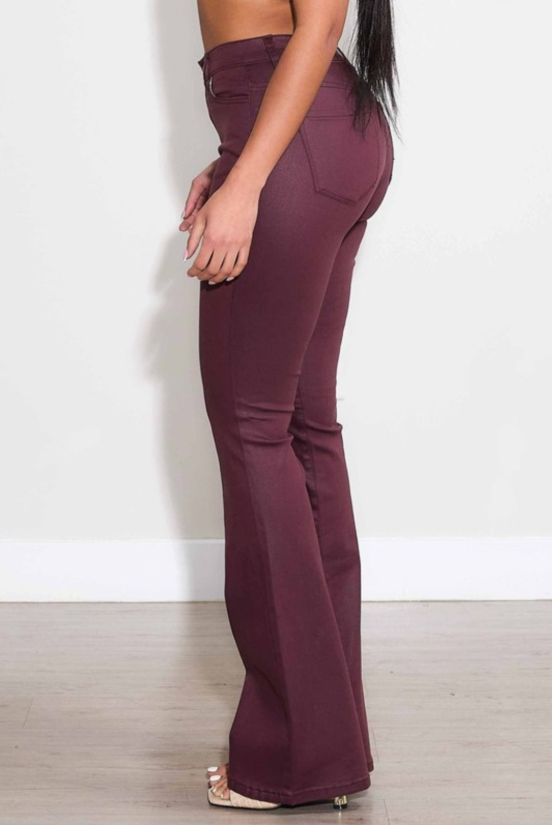 War-cry Burgundy Boot Cut Jeans