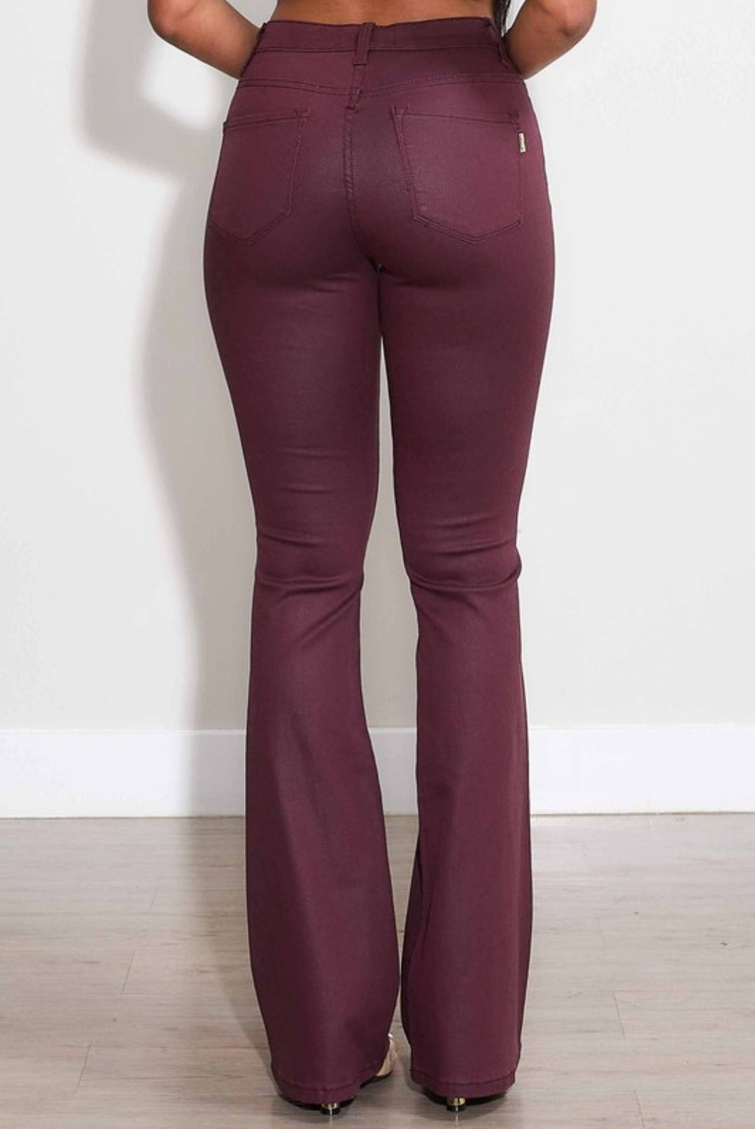 War-cry Burgundy Boot Cut Jeans