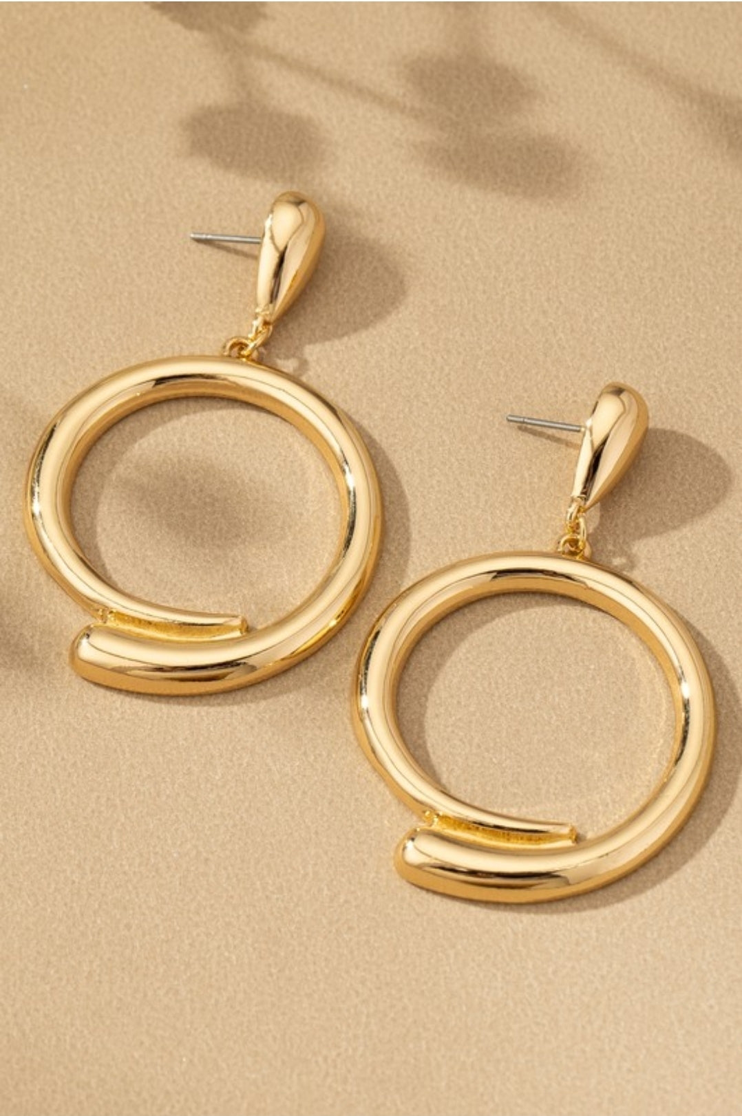 Teardrop And Hoop Earrings