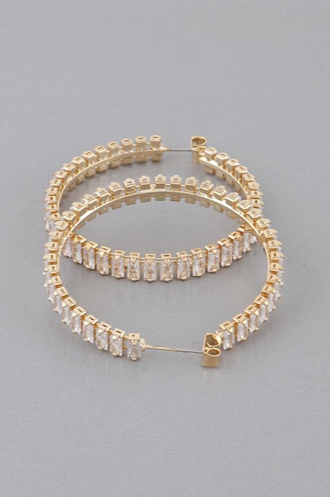 Multi Crystal Hoop Earrings