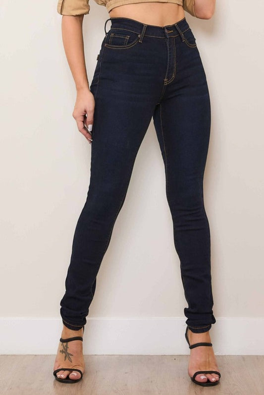 Beautiful Me Contrast Stitch Skinny Jeans