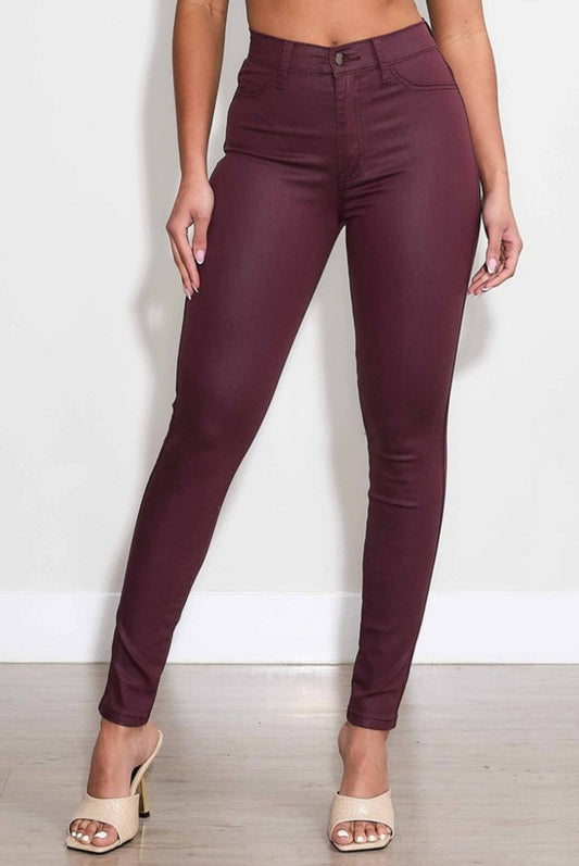 War-cry Burgundy Skinny Jeans