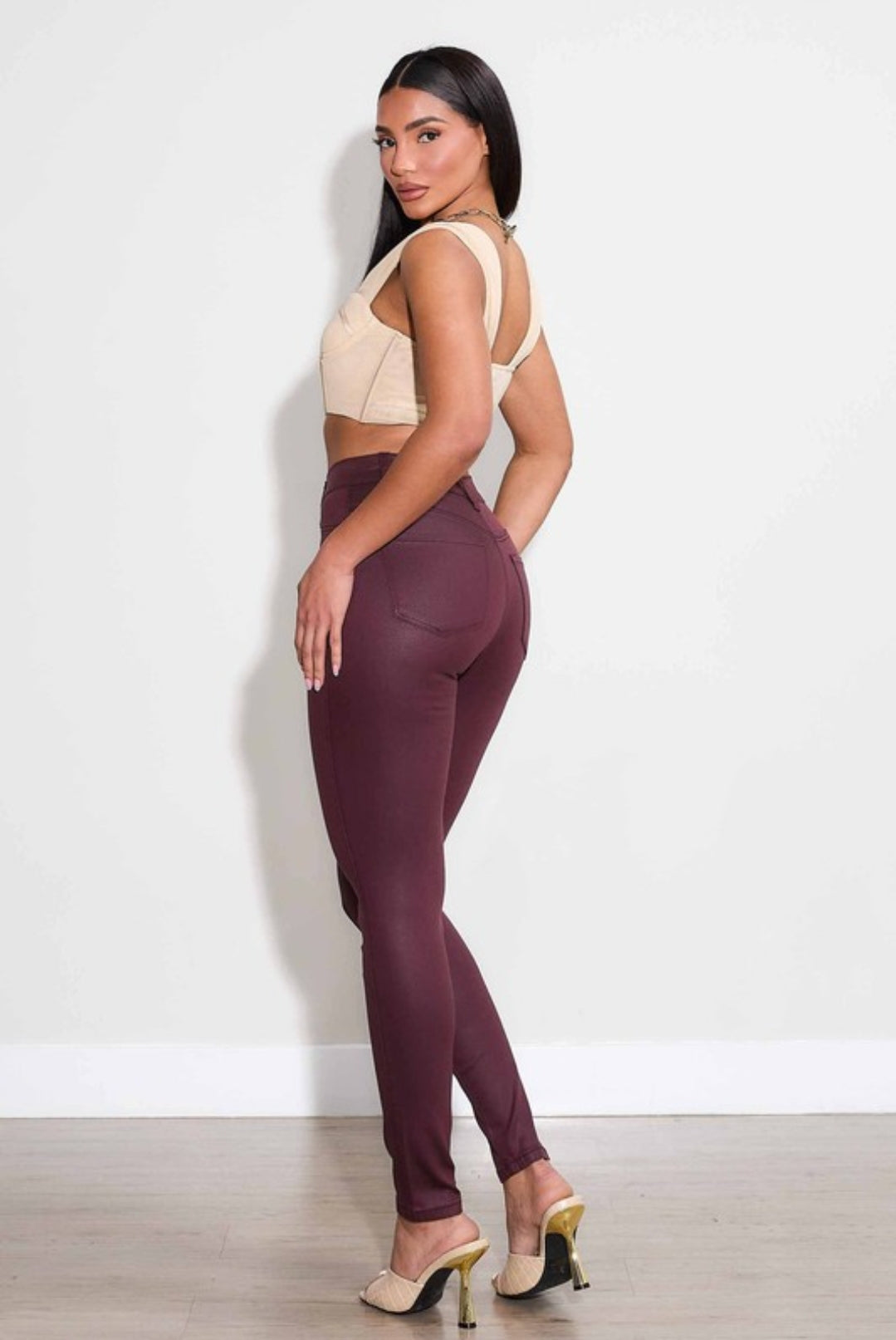 War-cry Burgundy Skinny Jeans