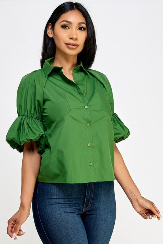 Puff Shoulder Top