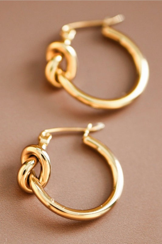 18k Waterproof Non-tarnish Stainless Steel Hoops